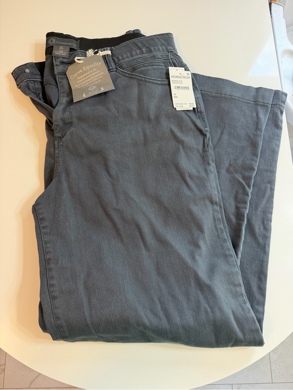 Womens's Gray Democracy Wide Leg Jeans - Nordstrom (Gray)